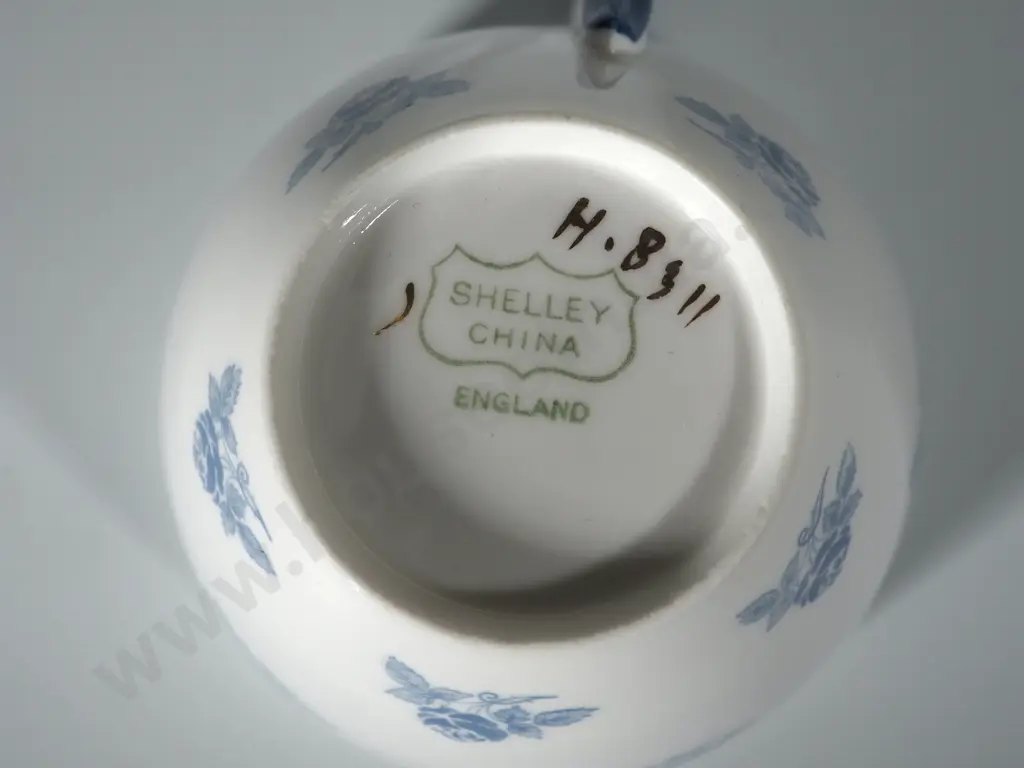 Lot of Vintage Shelly Blue Foley China Image 1++