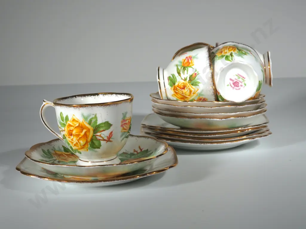 Five Royal Albert Trios -Tea Rose Image 1++