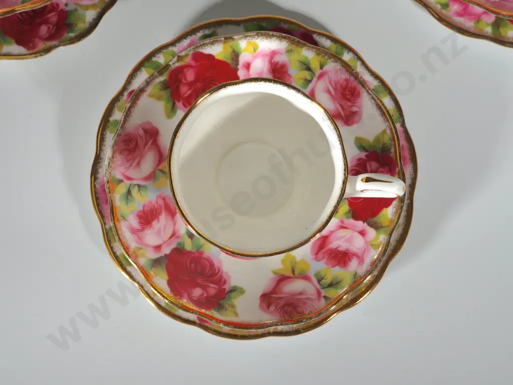 Lot of Three Royal Albert  Trios -Old English Rose Image 1++