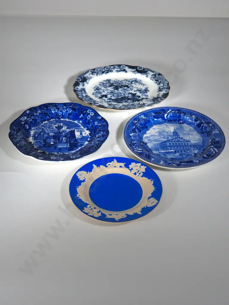 Mixed Lot of Blue Plates incl Spode & Wedgwood Image 1++