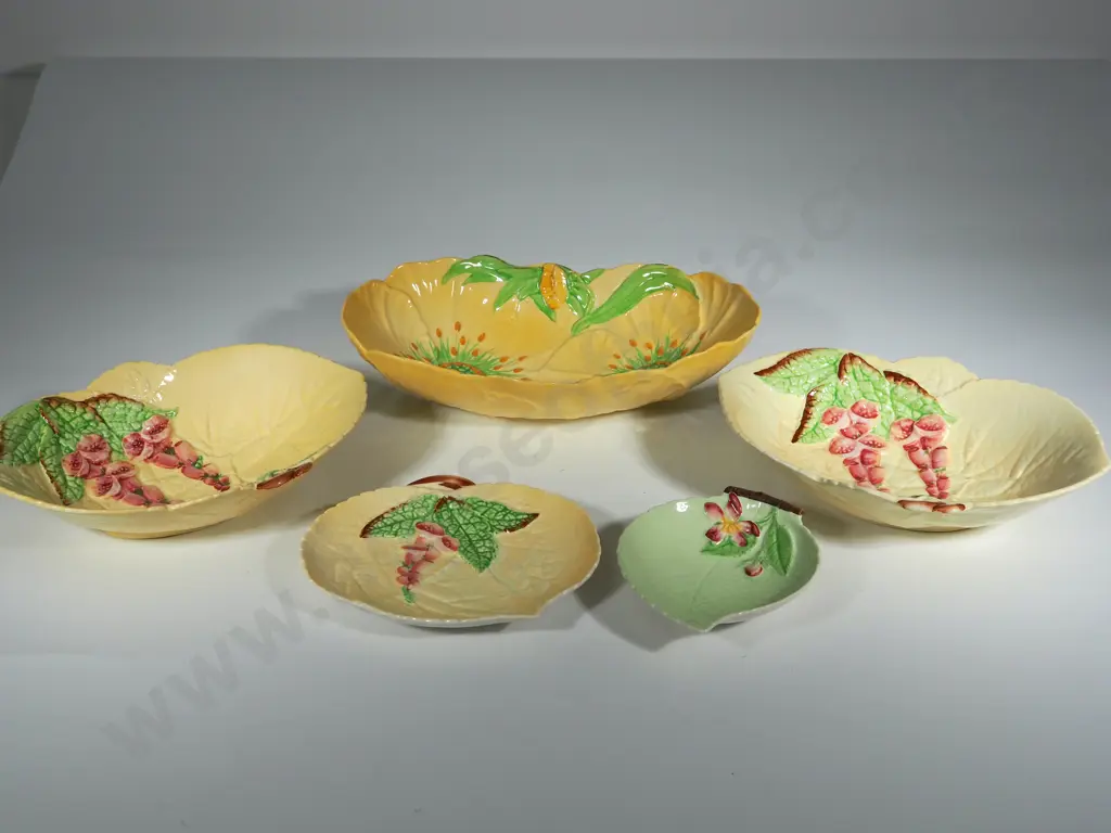 Five Pieces of English Carlton Ware - Australian Design Image 1++