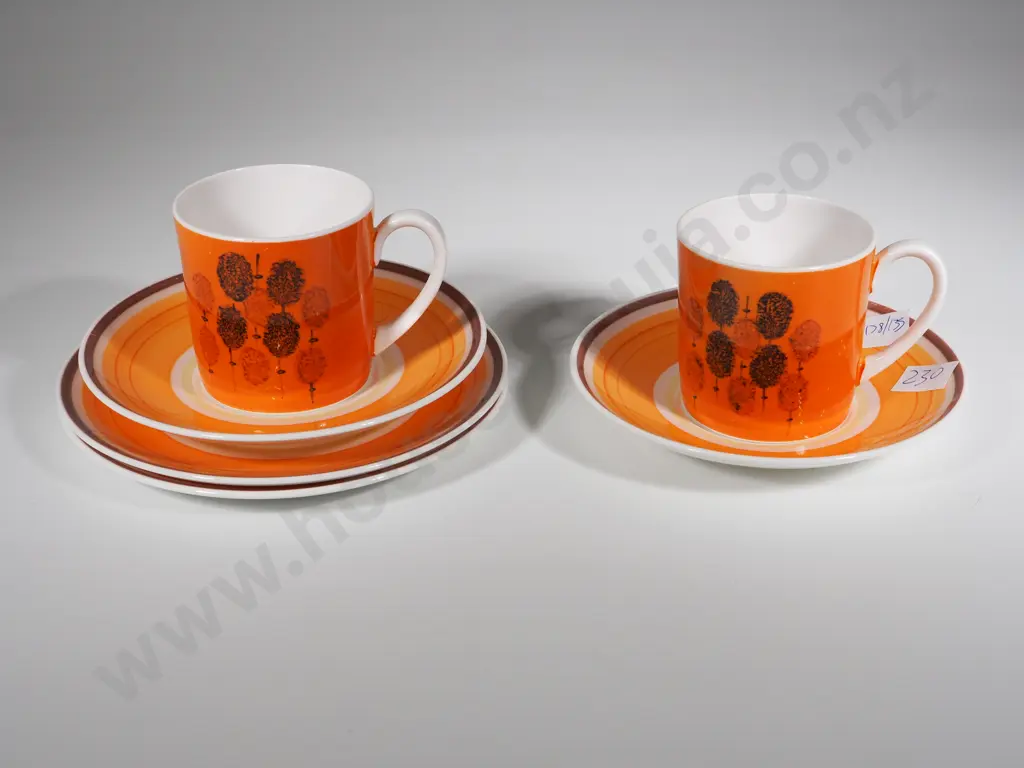 Pair of  Susie Cooper Coffee Trios Image 1++