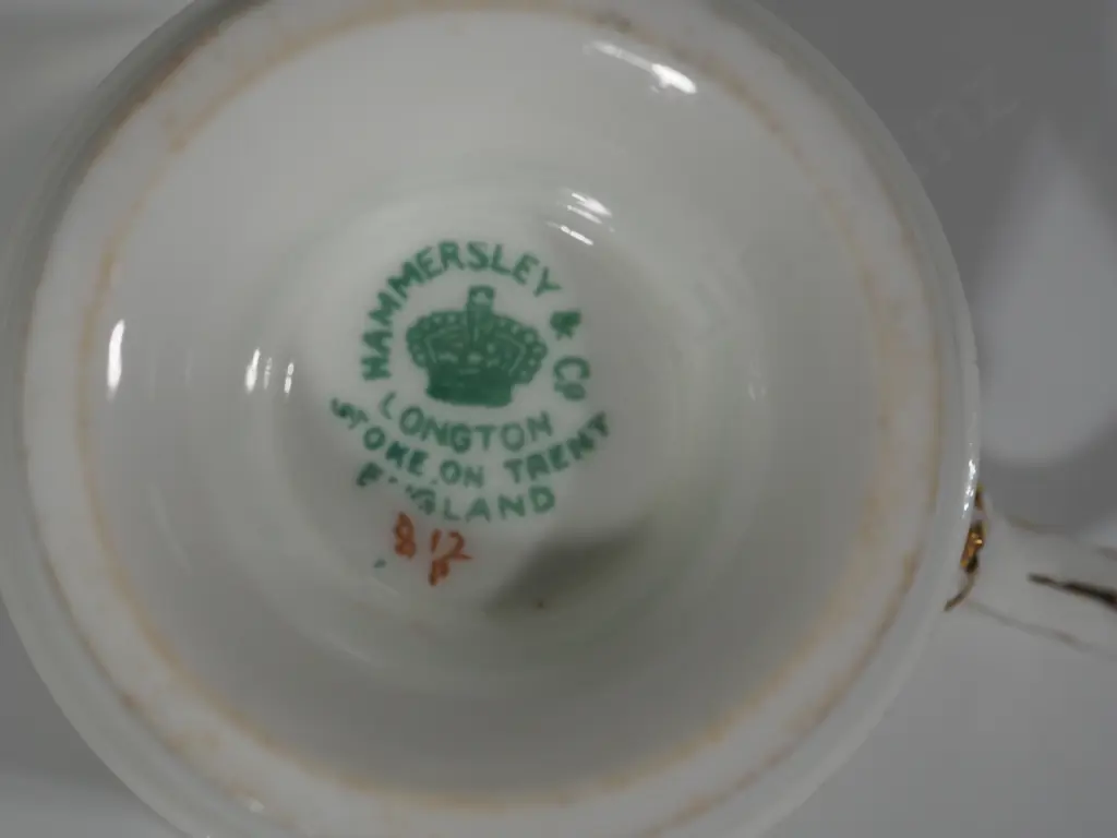Three  English Hammersley Stoke-On-Trent China Trios (one missing a cake plate) Image 1++