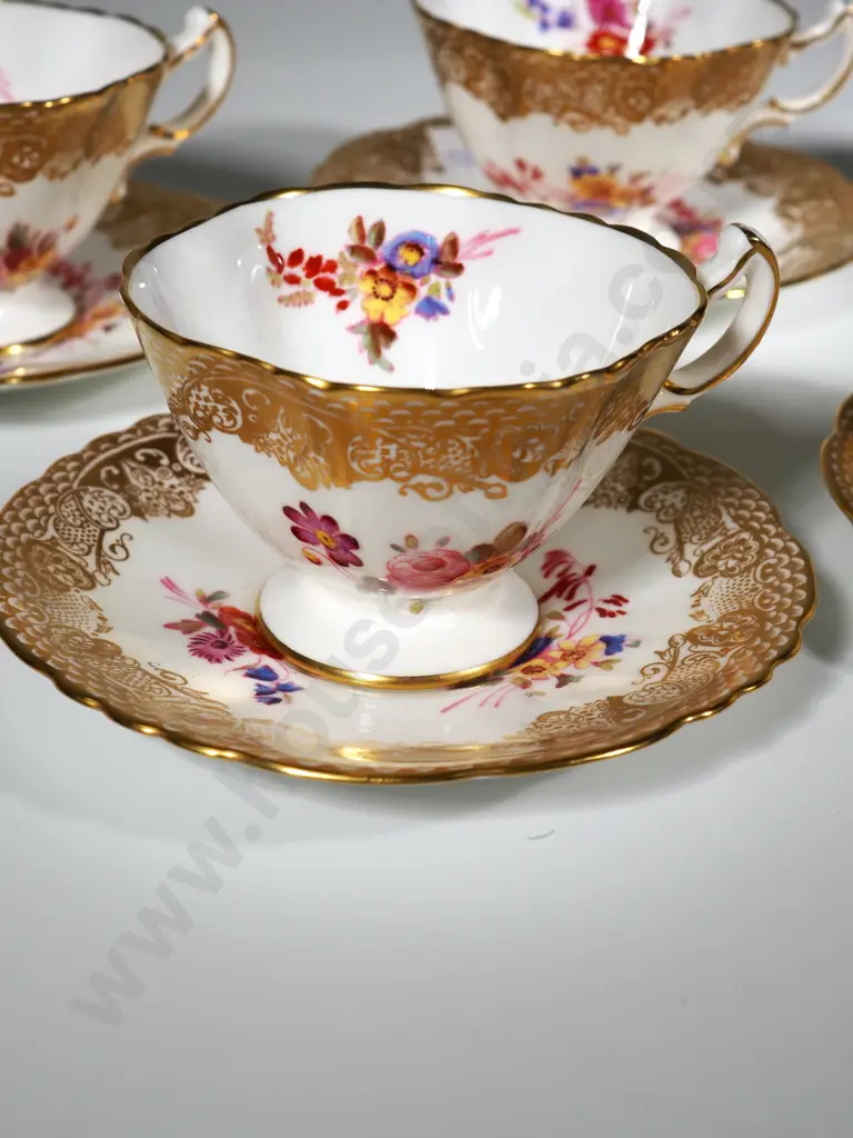 Five Hammersley Coffee Cups & Saucers Image 1++