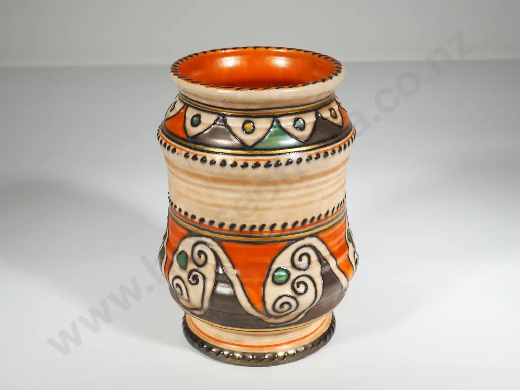 Crown Ducal Charlotte Rhead Hand-painted Decorative Vase Image 1++