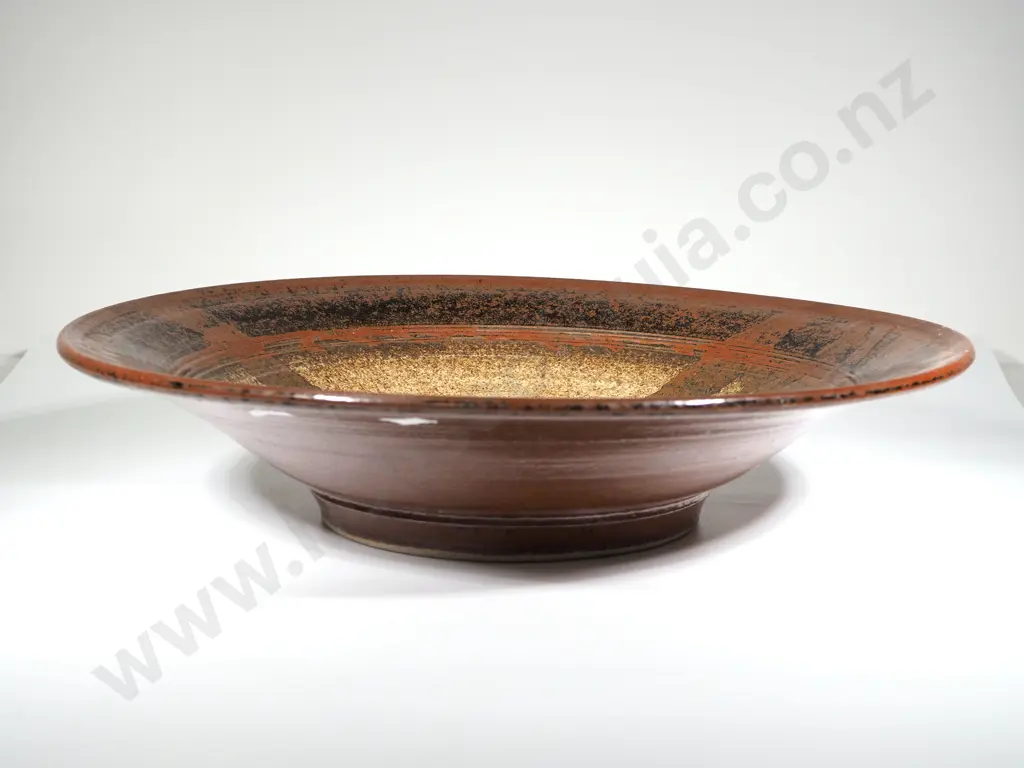 Large Hand Painted Pottery Bowl Image 1++