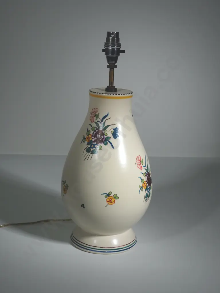 Poole Pottery Hand Painted Lamp Image 1++
