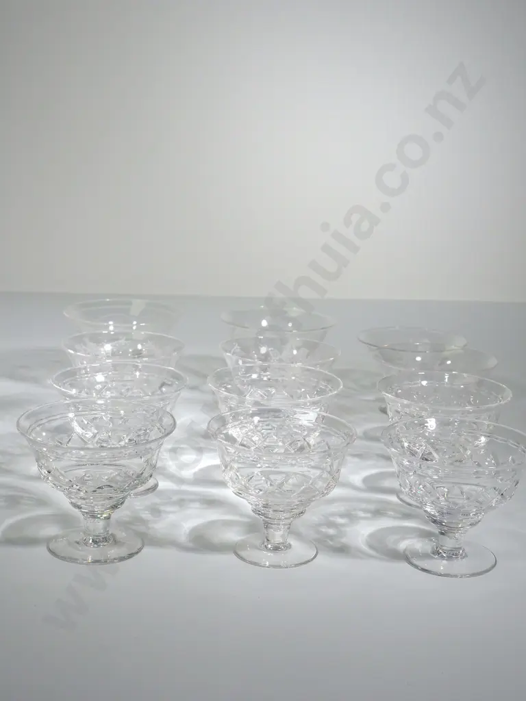 12 Stuart Crystal Desert Bowls Image 1++