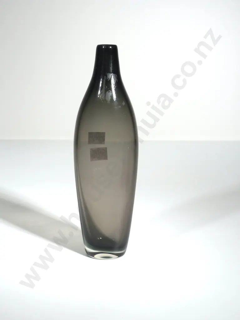 Art Glass: Mid Century  Hadeland Smoky Glass  Vase (Updated) Image 1++