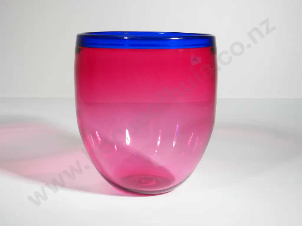 Art Glass: Handblown Pink Vase (Updated) Image 1++