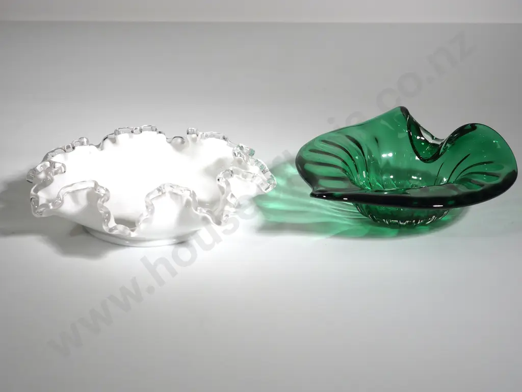 Two Decorative Glass Vases Image 1++