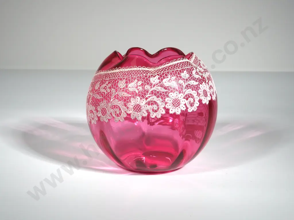 Venetian Pink Decorative Vase Signed Bottacin Venezia Murono Art Glass Vase - Mid Century Image 1++