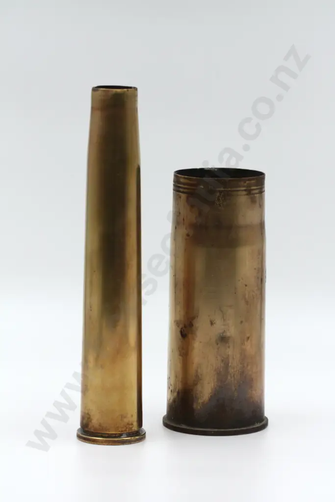 Two Brass Artillery Shells Image 1++