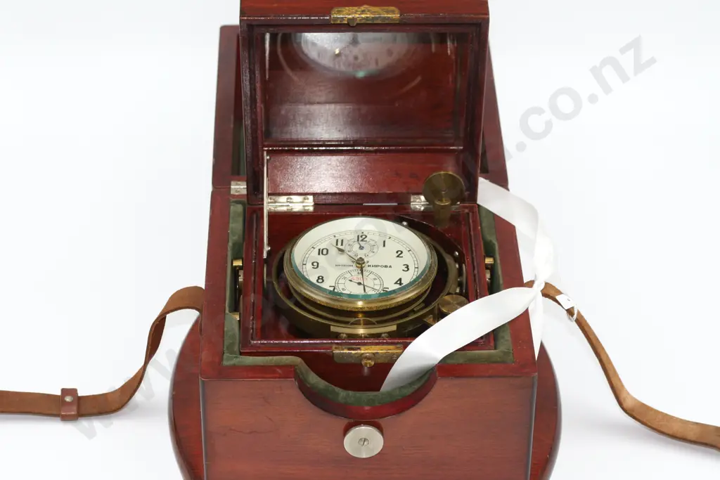 Soviet Russian Marine Chronometer Circa 1940's Image 1++