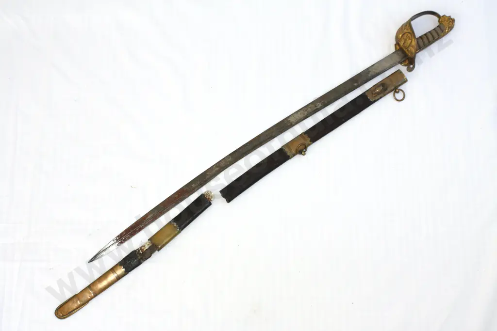 Royal Navy Pipe-back officer’s sword by Dudley of Portsmouth - 1827 Pattern Image 1++