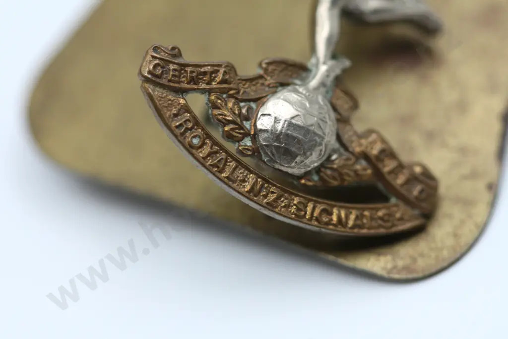 Royal Signals Sand Coloured Beret + RNZSigs cap badge Image 1++
