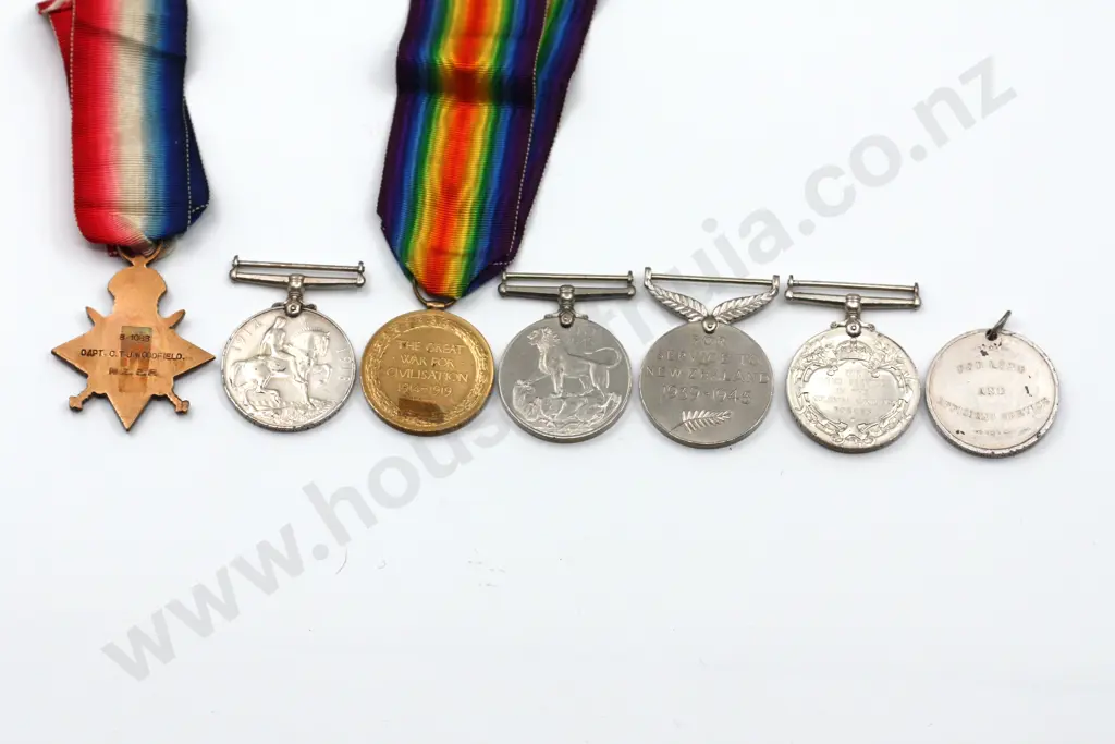 NZEF Trio/WW2/LS Group to 8/1088 Capt. CTJ Woodfield Image 1++