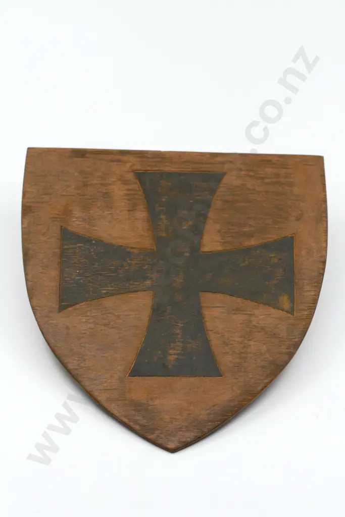 German - WW1 Wooden Iron Cross Sign Image 1++