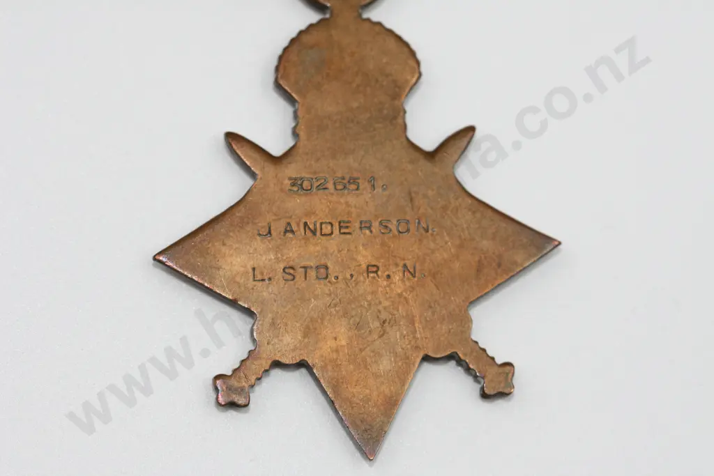 Ron Anderson KIA WW2 Group + Fathers J Anderson RN Trio Image 1++