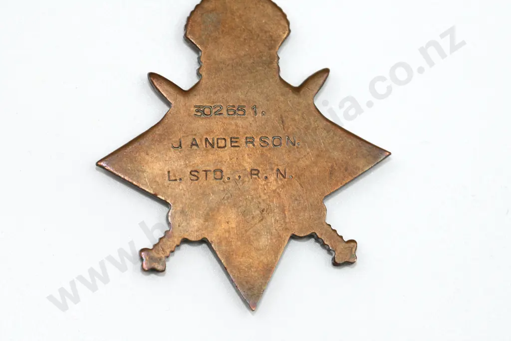 Ron Anderson KIA WW2 Group + Fathers J Anderson RN Trio Image 1++