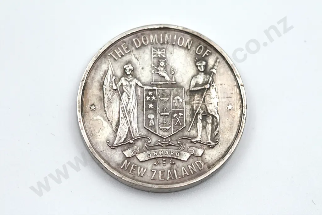 HMS New Zealand Silver Medal 'From My Son Will Image 1++