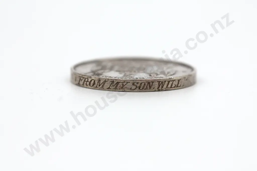 HMS New Zealand Silver Medal 'From My Son Will Image 1++