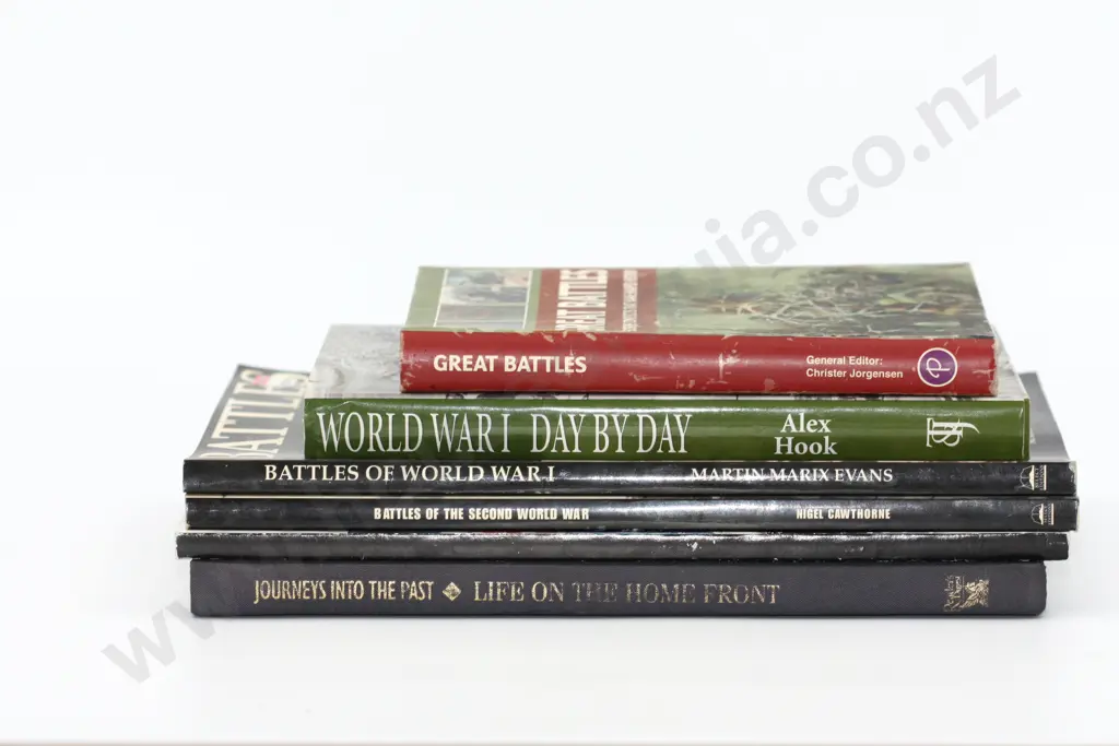 Box of Military History Books Image 1++