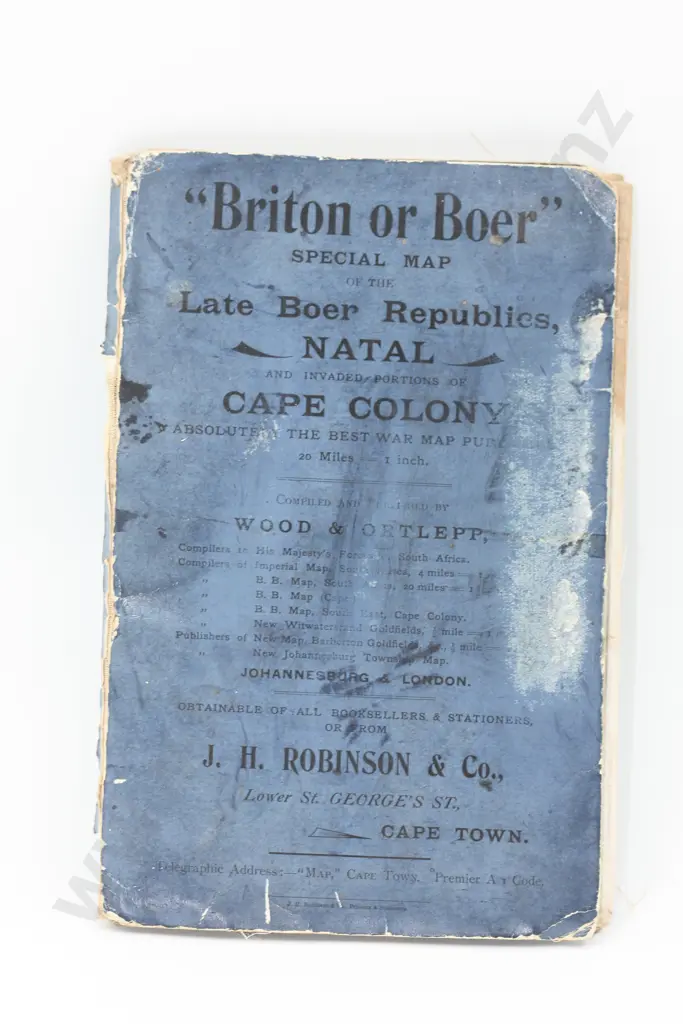 Wood & Ortlepp Boer War Map 5th Cont NZER Image 1++