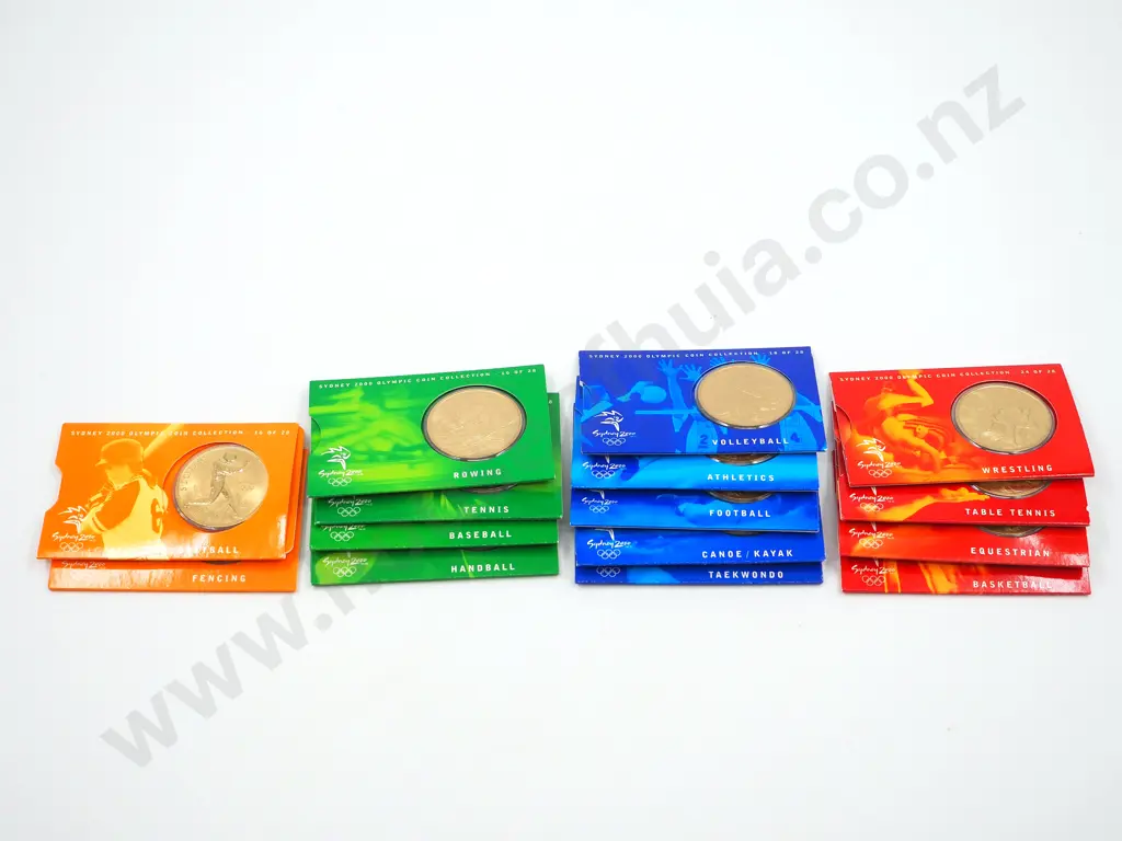15 Australian Sydney Olympics 2000 Coin Collection $5 Coins Image 1++