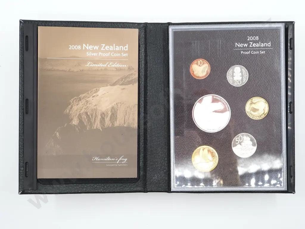 2008 New Zealand Silver Proof Coin Set  Image 1++