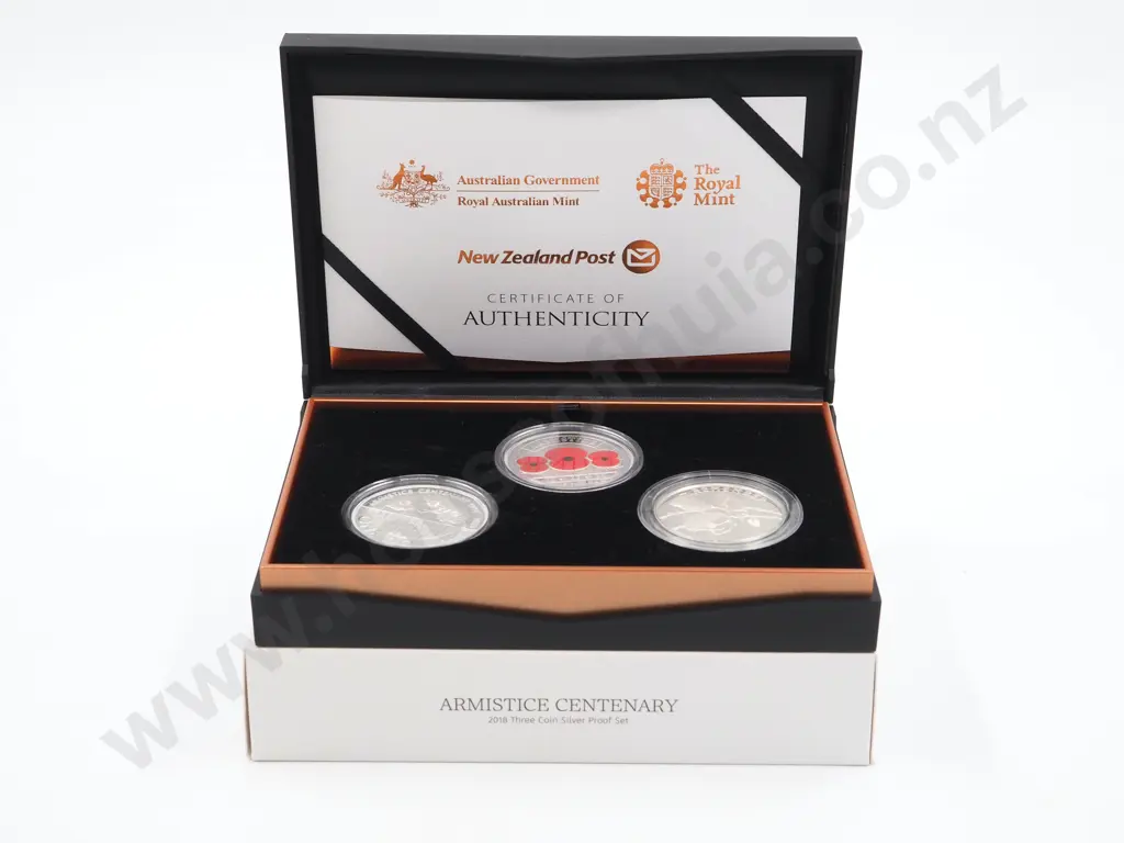 2018 Armistice Centenary Three Coin Silver Proof Set  Image 1++