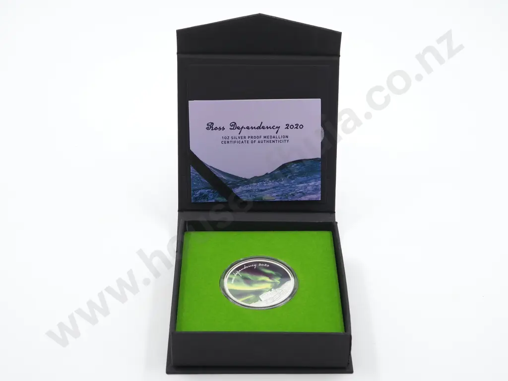 2020 New Zealand Ross Dependency Silver Proof Coin Image 1++