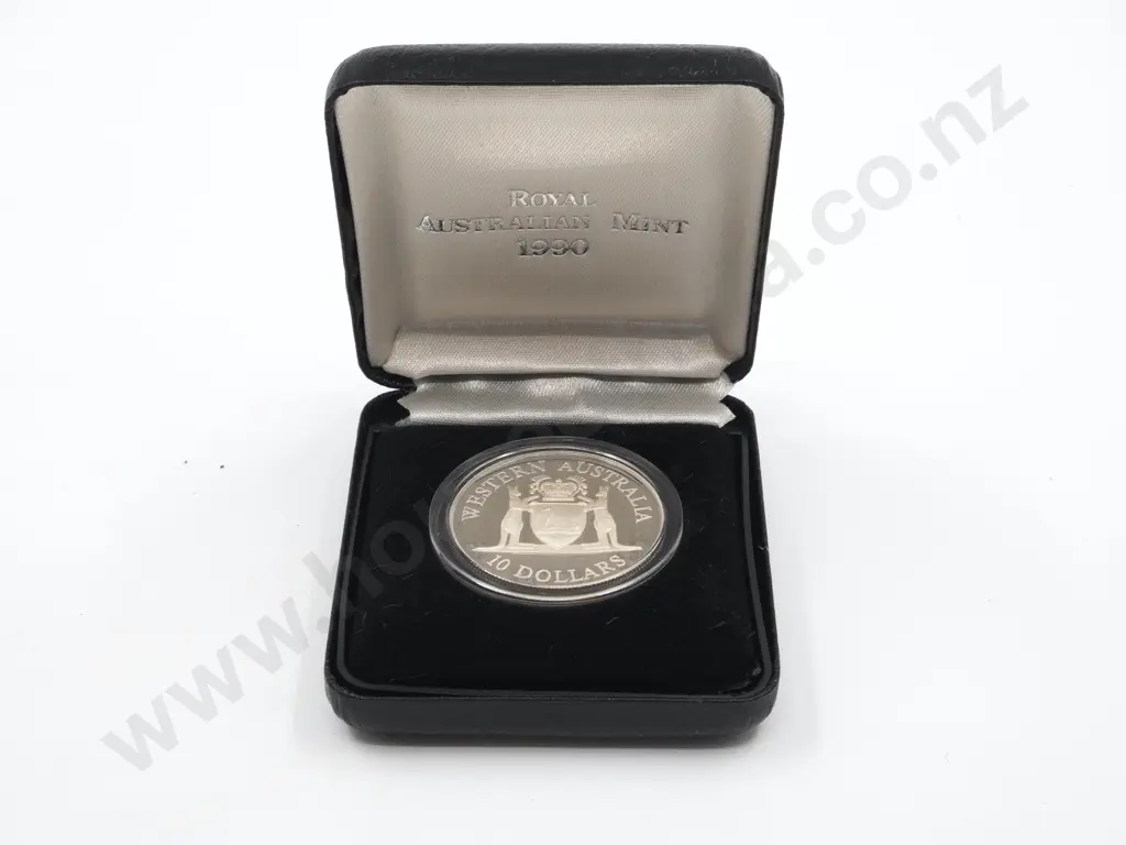 1990 Australian $10 Proof Silver Coin Image 1++