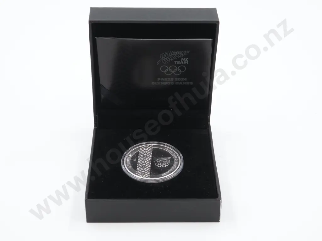 New Zealand 2024 Paris Olympic Games 1 OZ Silver Proof Coin Image 1++