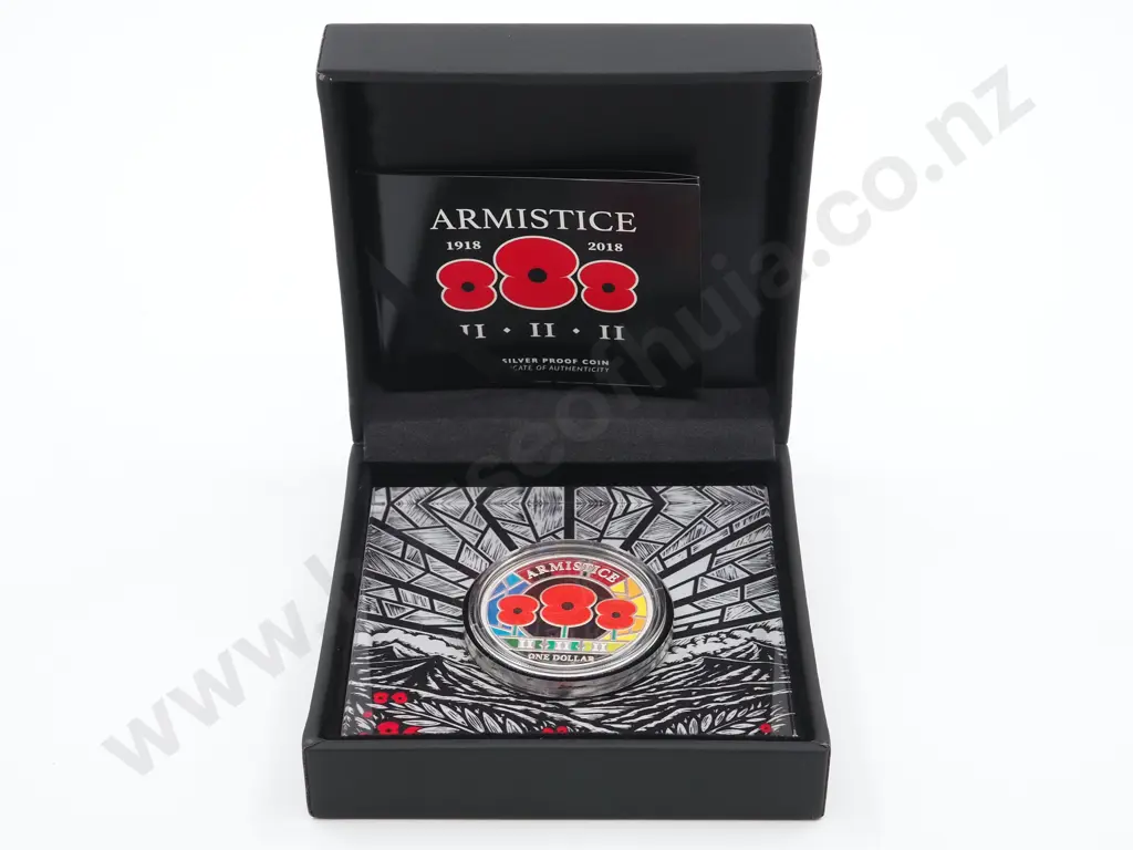 2018 New Zealand Armistice Silver Coin Image 1++