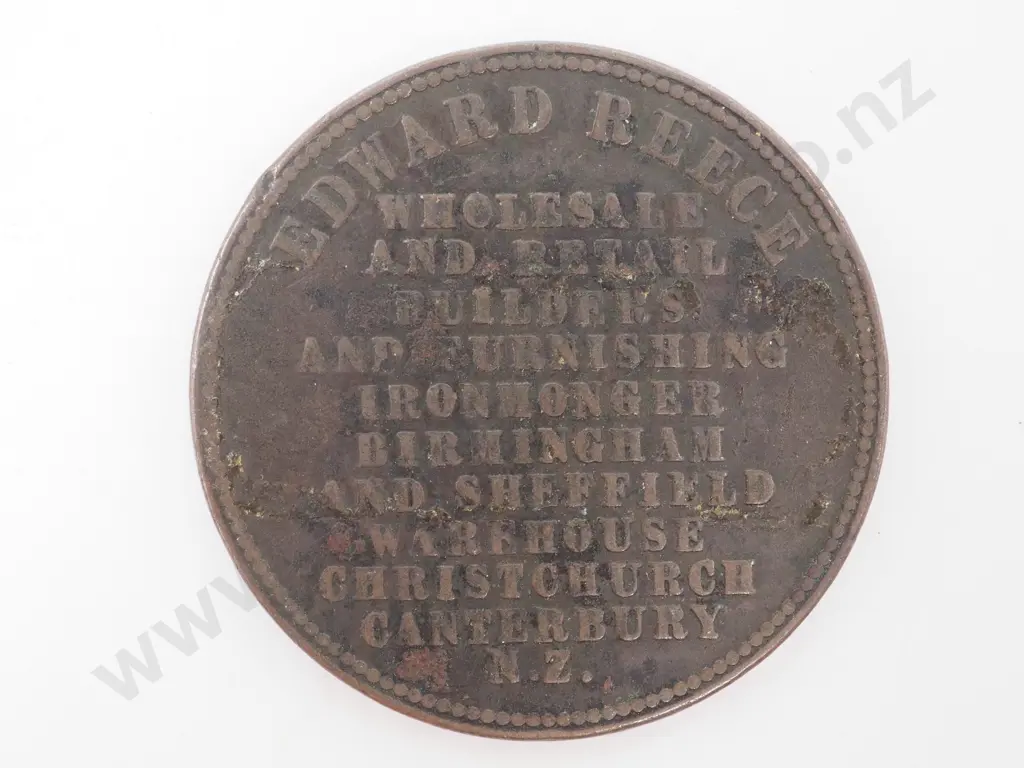 Edward Reece Advance Canterbury Trading Token  Image 1++