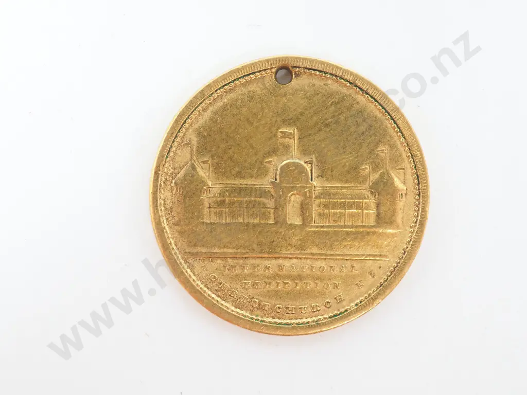 1882 New Zealand Exhibition Token  Image 1++