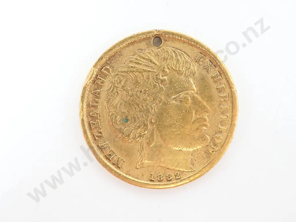 1882 New Zealand Exhibition Token  Image 1++