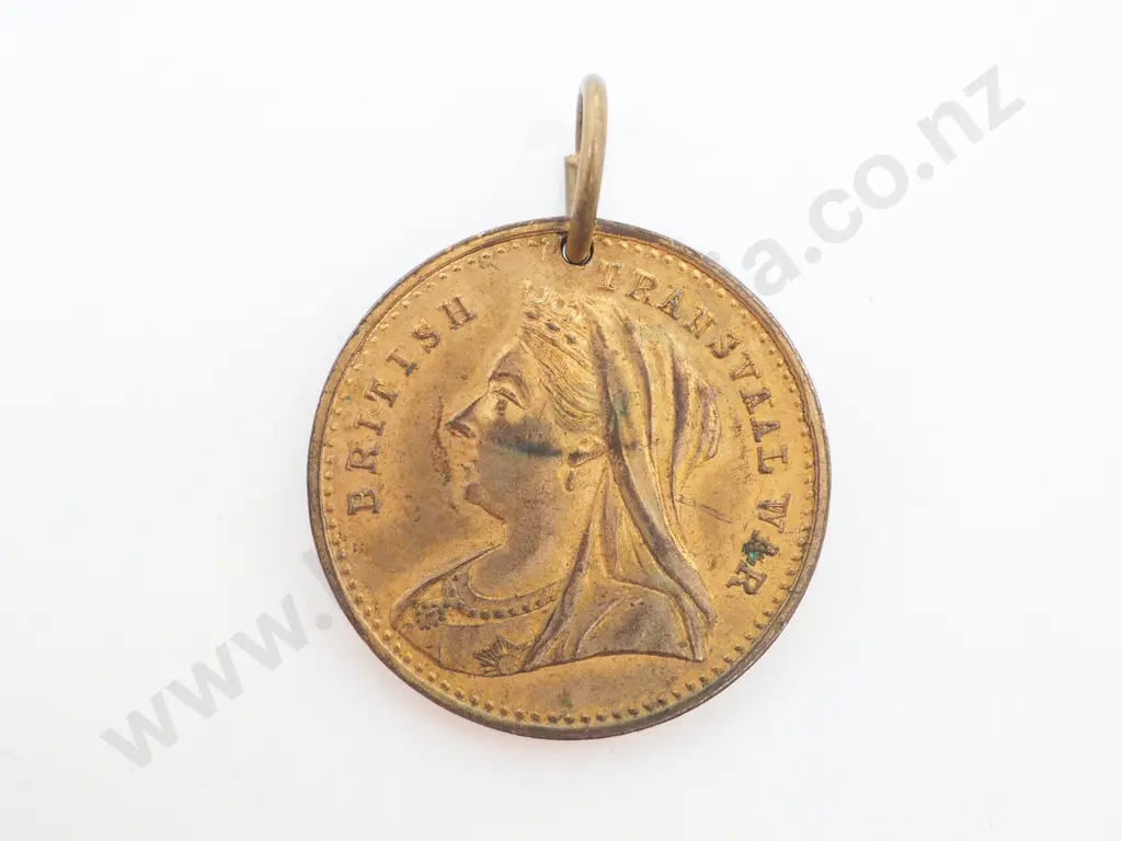 1900 New Zealand Farewell Boer War Contingent Medallette Image 1++