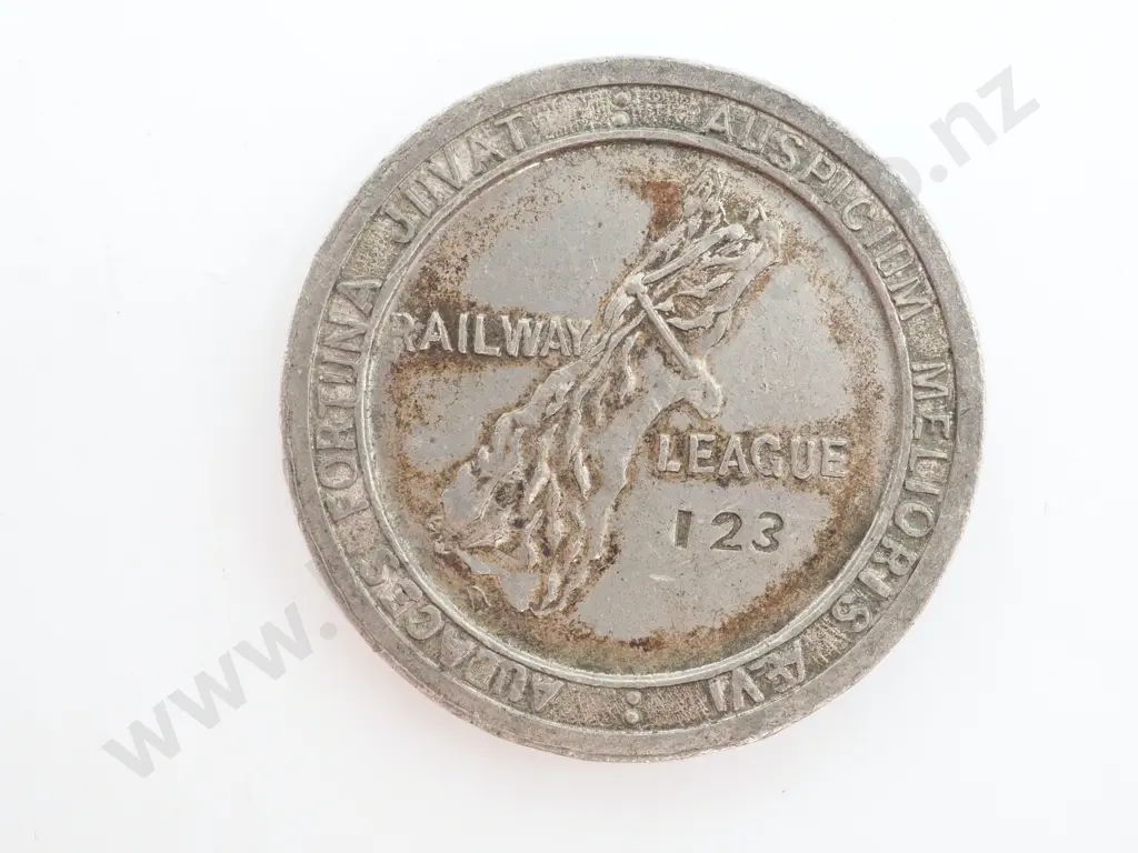 1884-5 New Zealand Railway League Medal: No.123 Image 1++