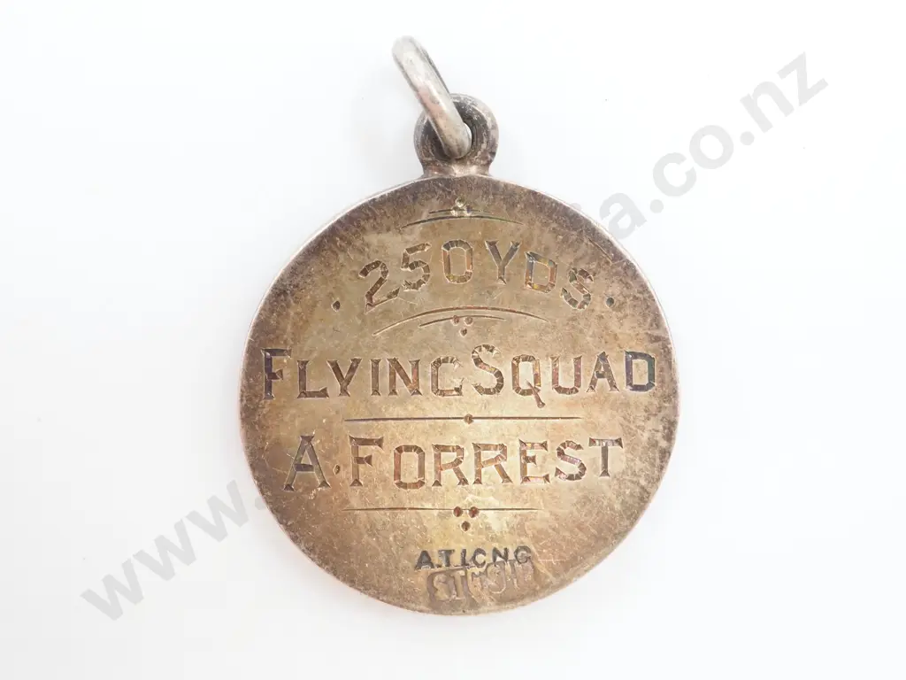 Sterling Silver Ponsonby Amateur Swimming Club Medal: AwardedA Forrest Image 1++