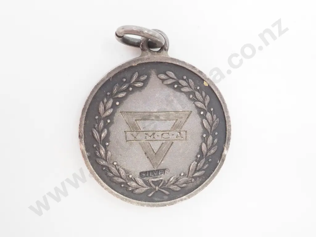 1921 Sterling Silver YMCA Nelson Championship Prize Fob Image 1++