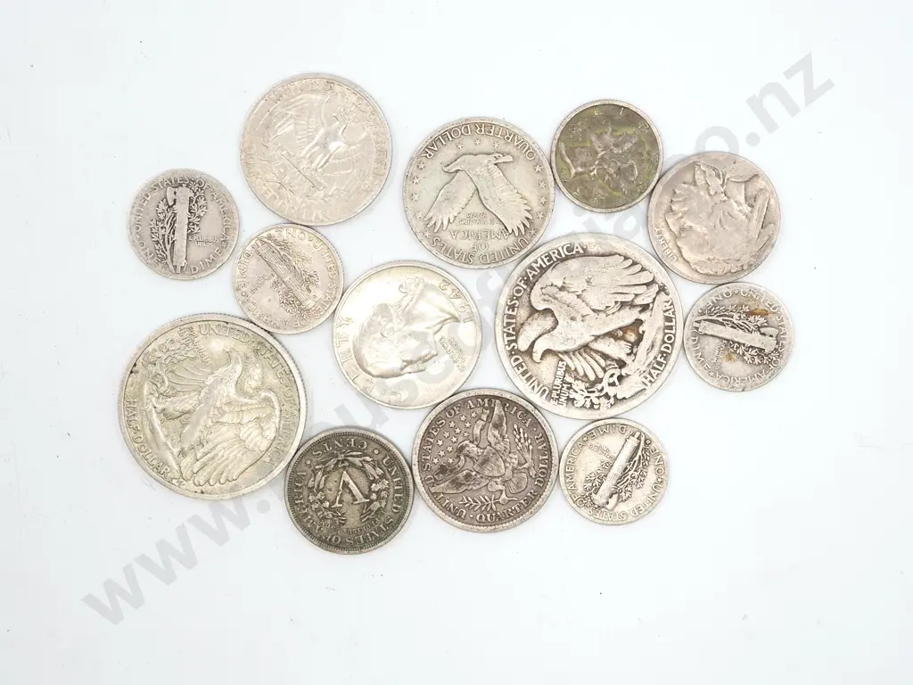 71 Grams of United States of America Coins (Mostly 90%) Image 1++