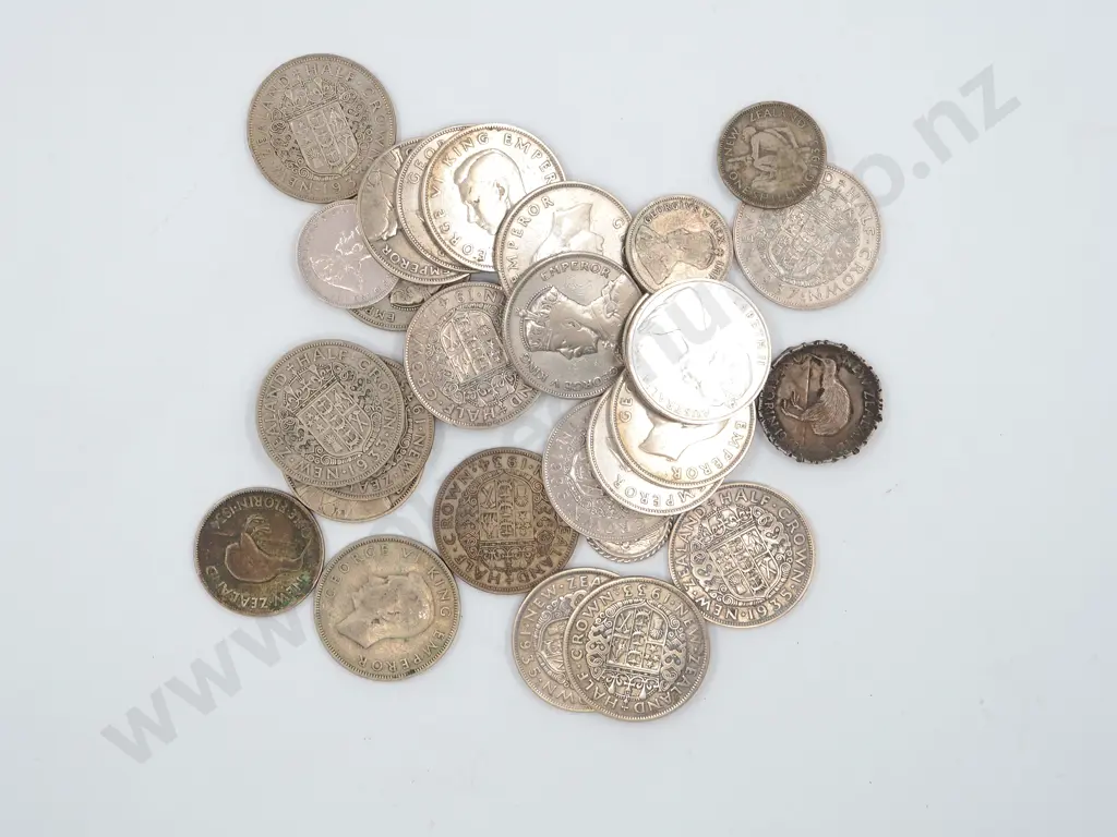 349 Grams of 50% Silver New Zealand Coinage Image 1++