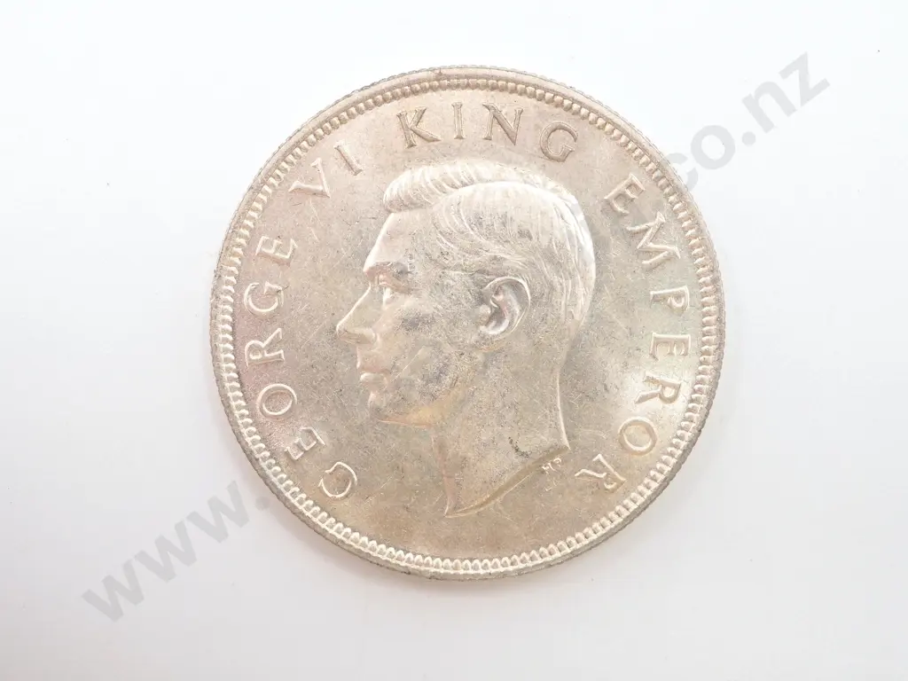 1940 New Zealand Half Crown - Better Grade Image 1++