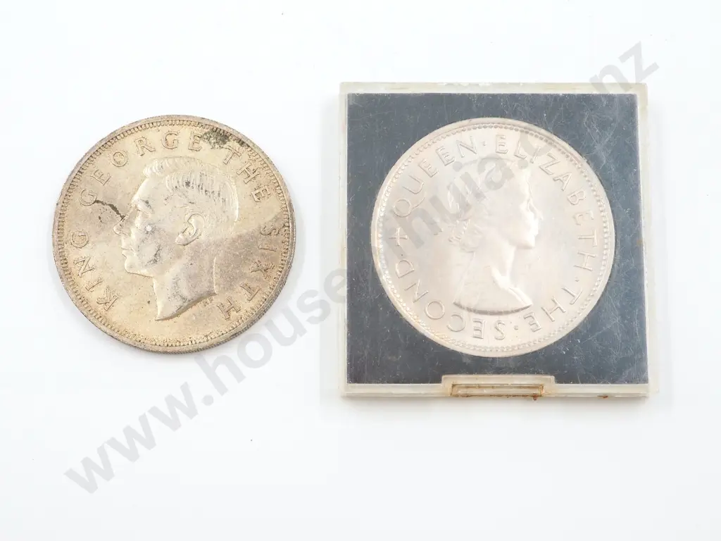 1949 New Zealand Crown & 1953 Crown Image 1++