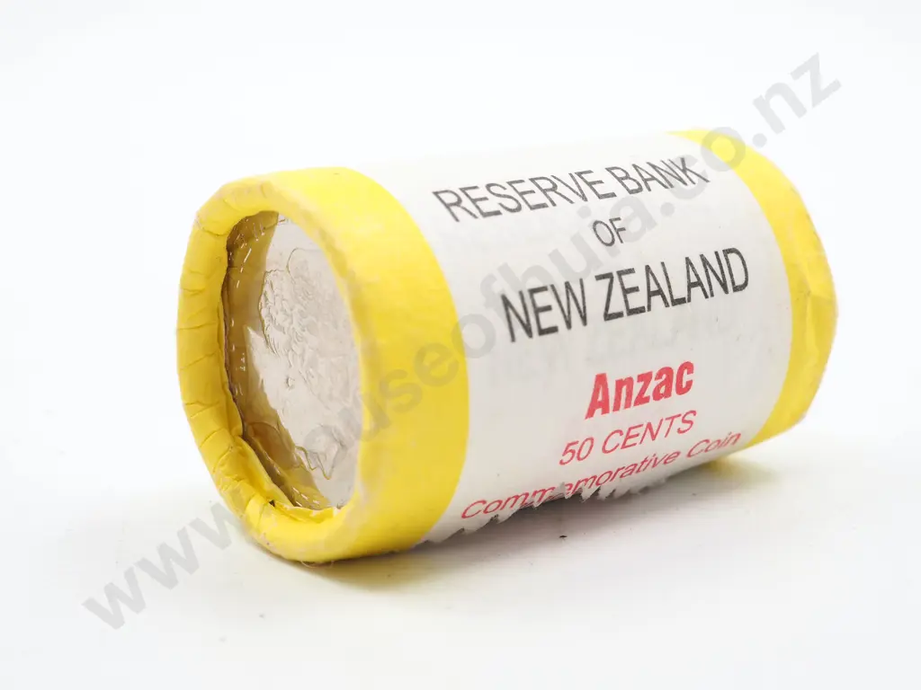 New Zealand 2015 Reserve Bank Roll of Anzac 50 Cent Coins Image 1++