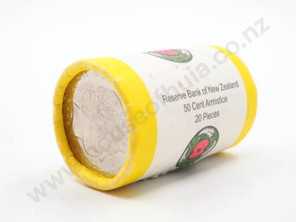 New Zealand 2018 Reserve Bank Roll of Armistice 50 Cent Coins Image 1++