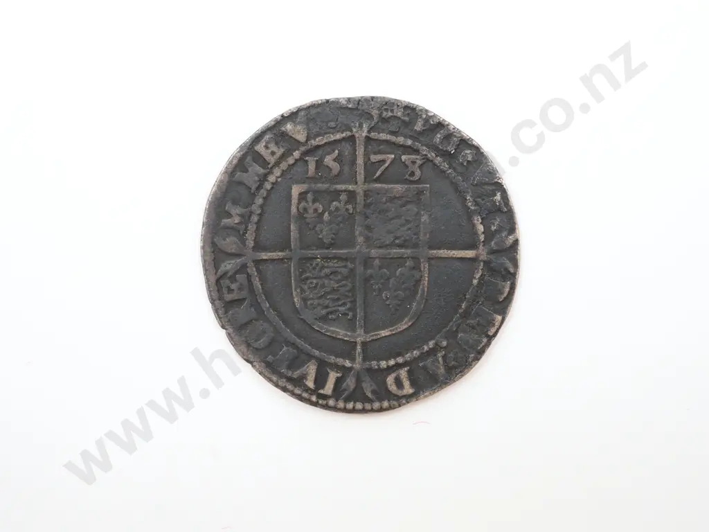 1578 United Kingdom Elizabeth I Six Pence Image 1++