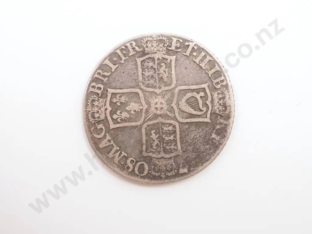 1708 United Kingdom Shilling Image 1++